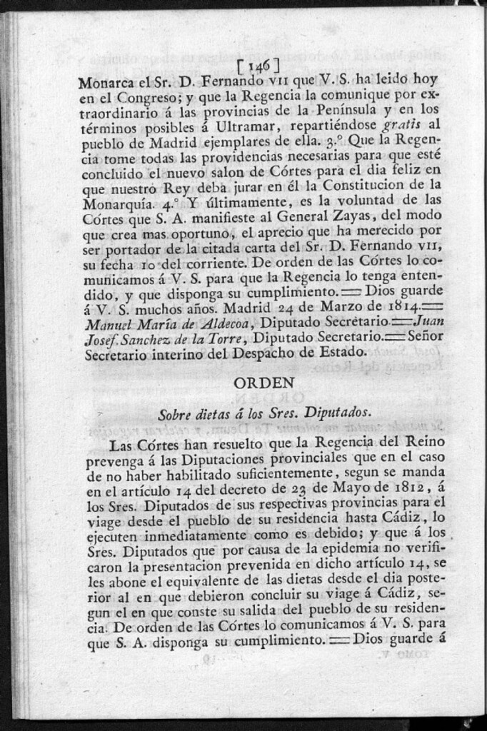 Miniatura de Sobre dietas á los Sres. Diputados.