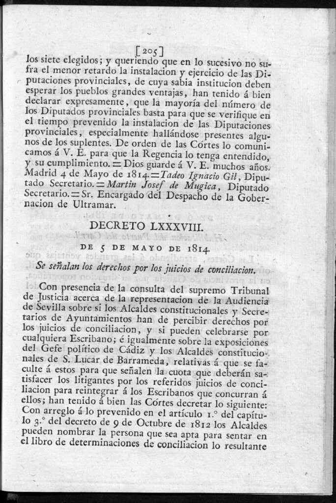 Miniatura de Se señalan los derechos por los juicios de conciliación.