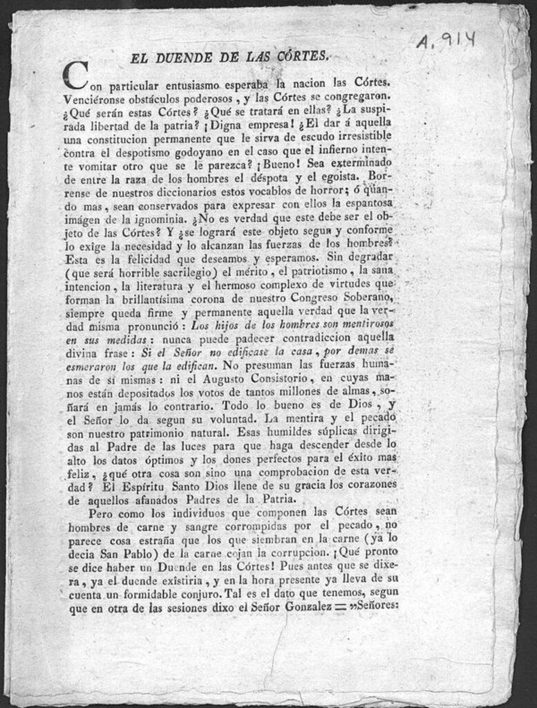 Miniatura de El Duende de las Cortes