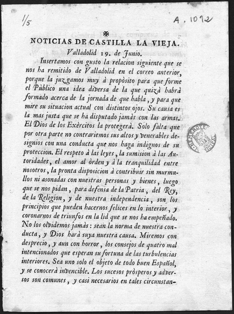 Miniatura de Noticias de Castilla La Vieja