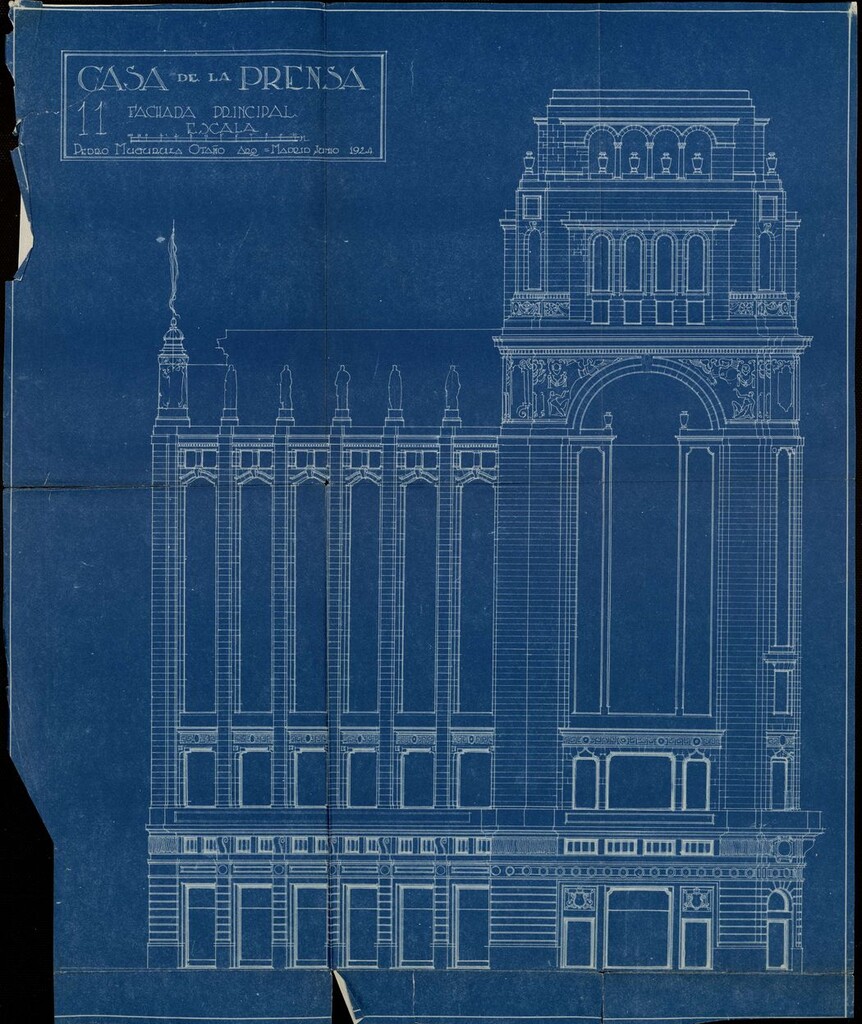 Miniatura de Memoria constructiva del edificio situado en Gran Vía 46, Palacio de la Prensa