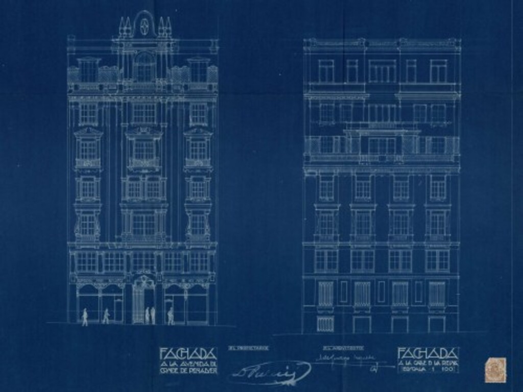 Miniatura de Memoria y planos para la construcción de uma (sic) casa en la Avenida del Conde de Peñalver 5 de esta corte propiedad del Banco Matritense (Hotel Villa de la Reina)