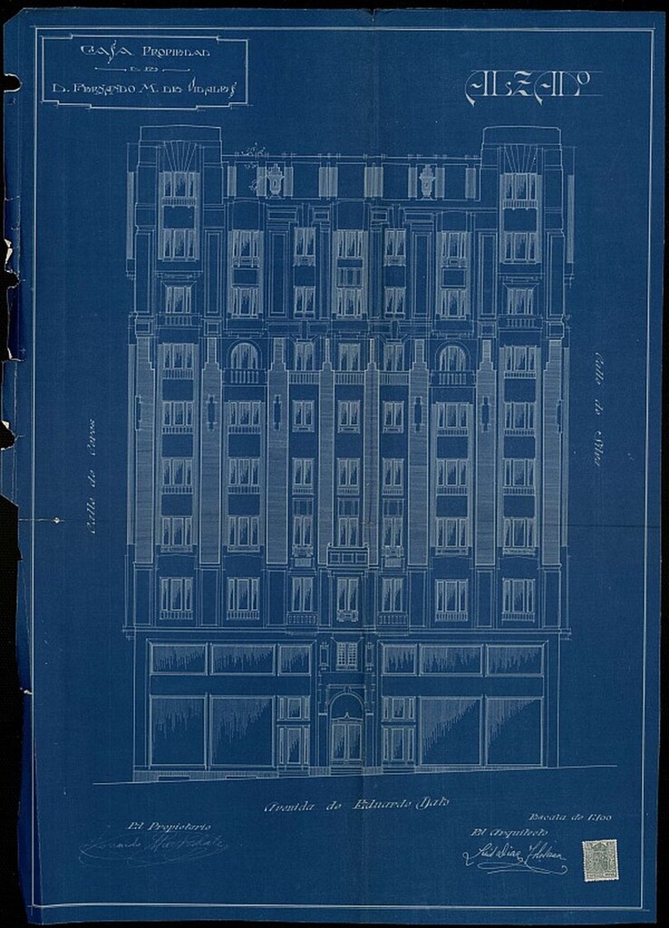 Miniatura de Memoria de edificación del edificio Gran Vía 52