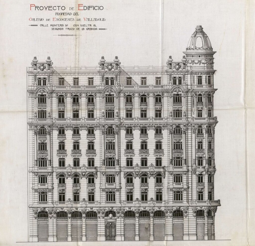 Miniatura de Memoria del proyecto de construcción de Viviendas y Hotel en el número 23 de la Gran Vía para el Colegio de Escoceses de Valladolid