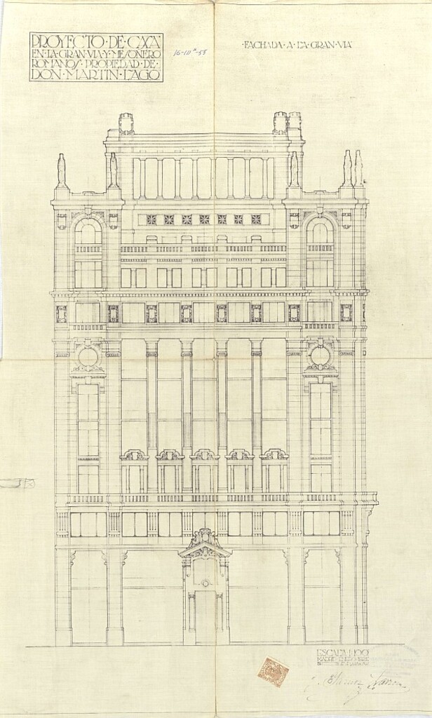 Miniatura de Memoria de proyecto de construcción de edificio del Hotel Tryp Cibeles (Antiguo Hotel Avenida, Antiguo Hotel Alfonso XIII)