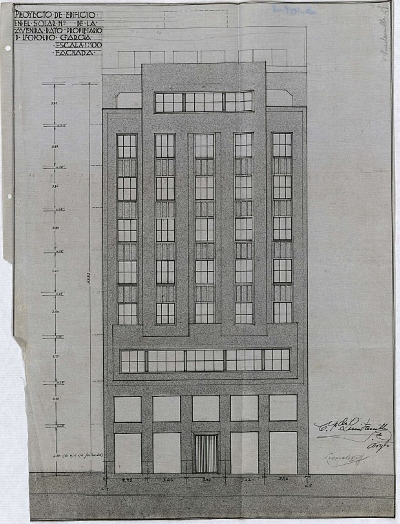 Miniatura de Memoria del proyecto de construcción de edificio propiedad de D. Leopoldo García
