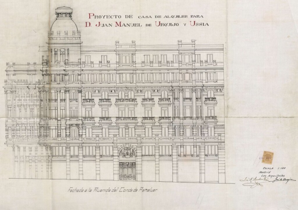 Miniatura de Proyecto de casa de alquiler para D. Juan Manuel de Urquijo y Usía