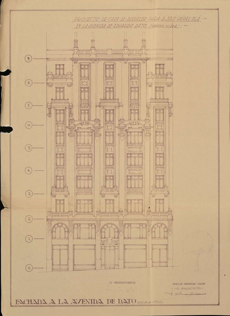 Miniatura de Proyecto de fachada para el edificio situado en Gran Vía 63