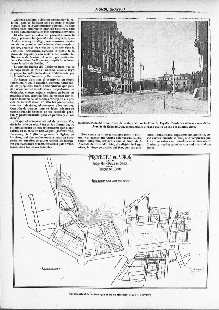 Miniatura de El proyecto de unión de la Gran Vía con el Parque del Oeste
