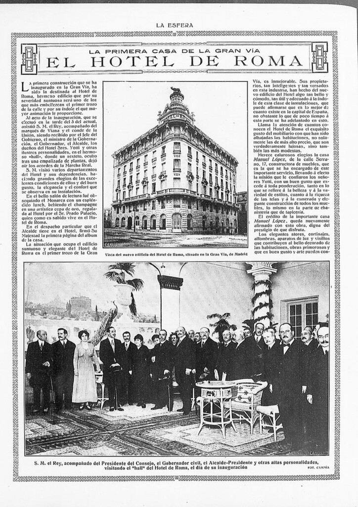 Miniatura de Inauguración de la primera casa de la Gran Vía: el Hotel de Roma