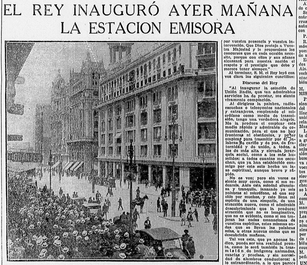 Miniatura de Inauguración de la estación emisora de Unión Radio