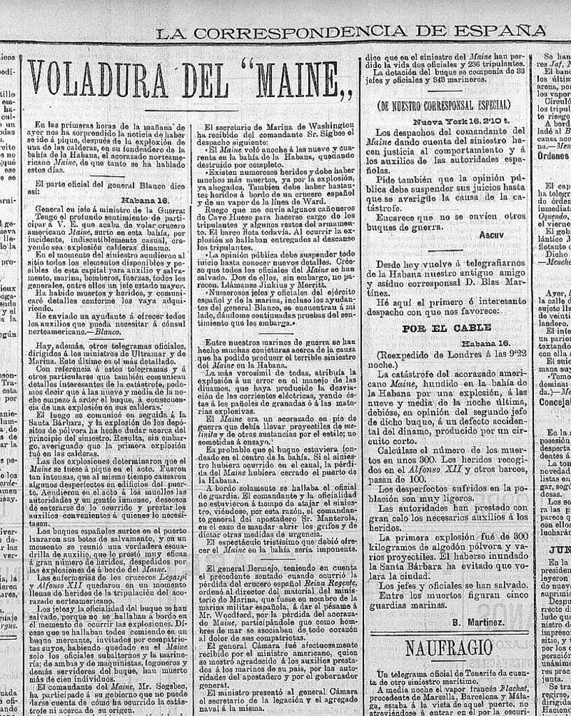 Miniatura de La explosión del acorazado Maine y la Guerra de Cuba