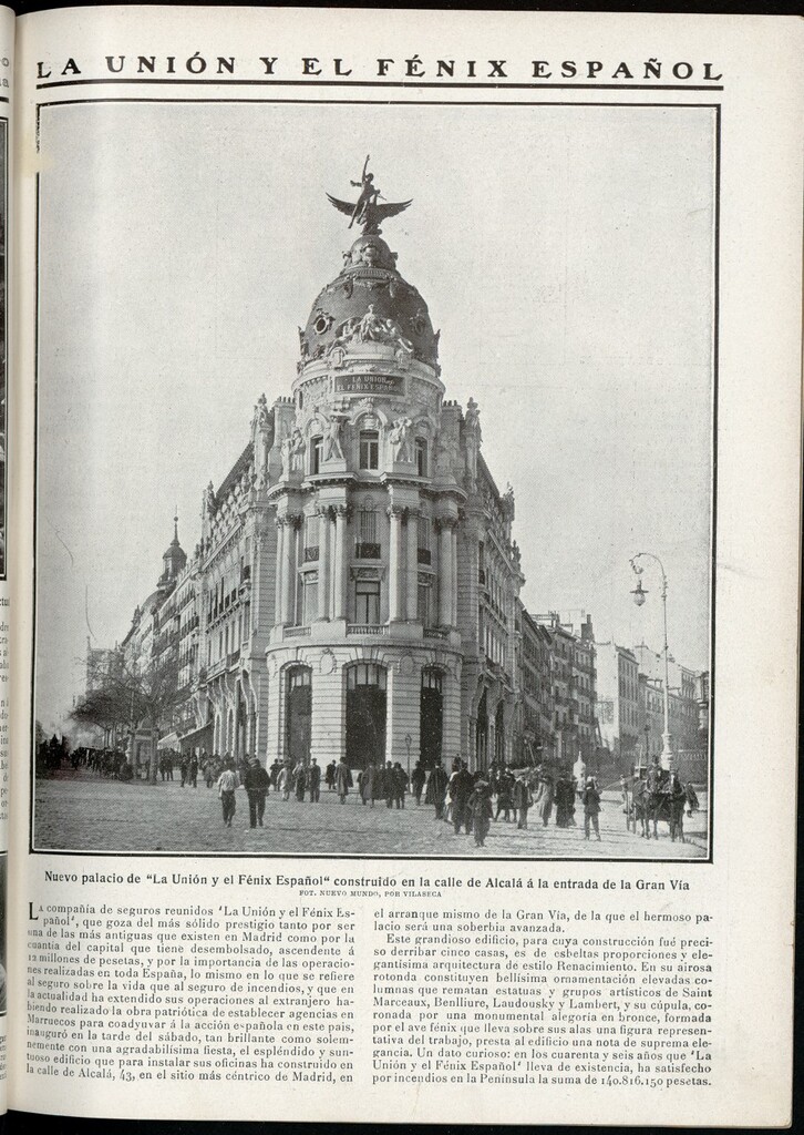 Miniatura de Inauguración del Edificio de la Unión y el Fénix (Edificio Metrópolis)