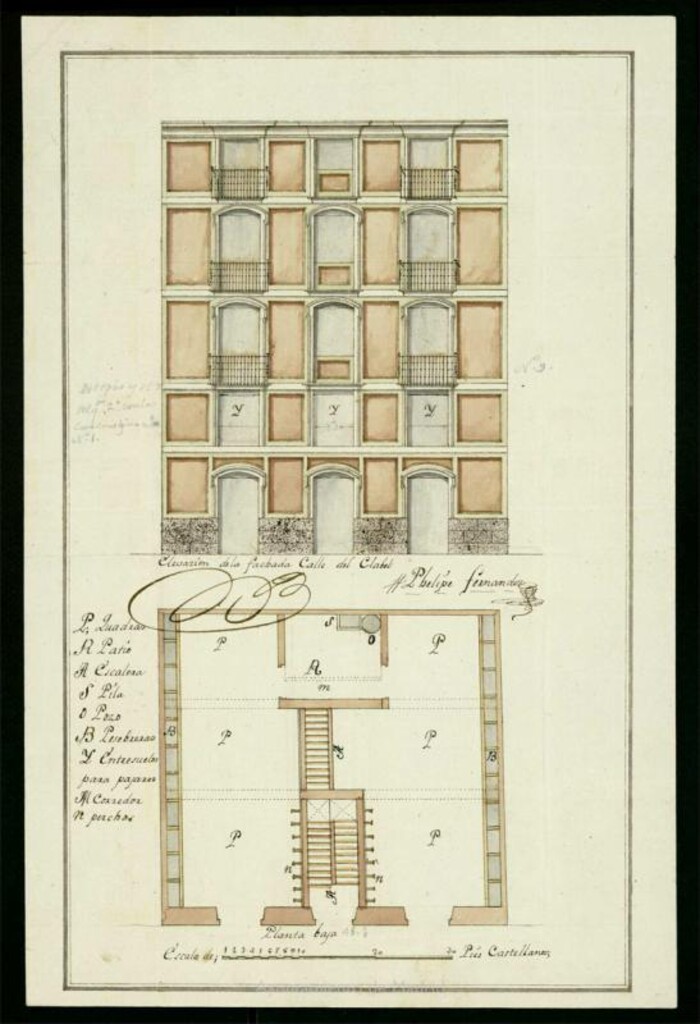 Miniatura de Licencia a Don Gabriel de la Peña por el Marqués de Astorga para edificar en la Calle del Clavel (Travesía de Altamira)