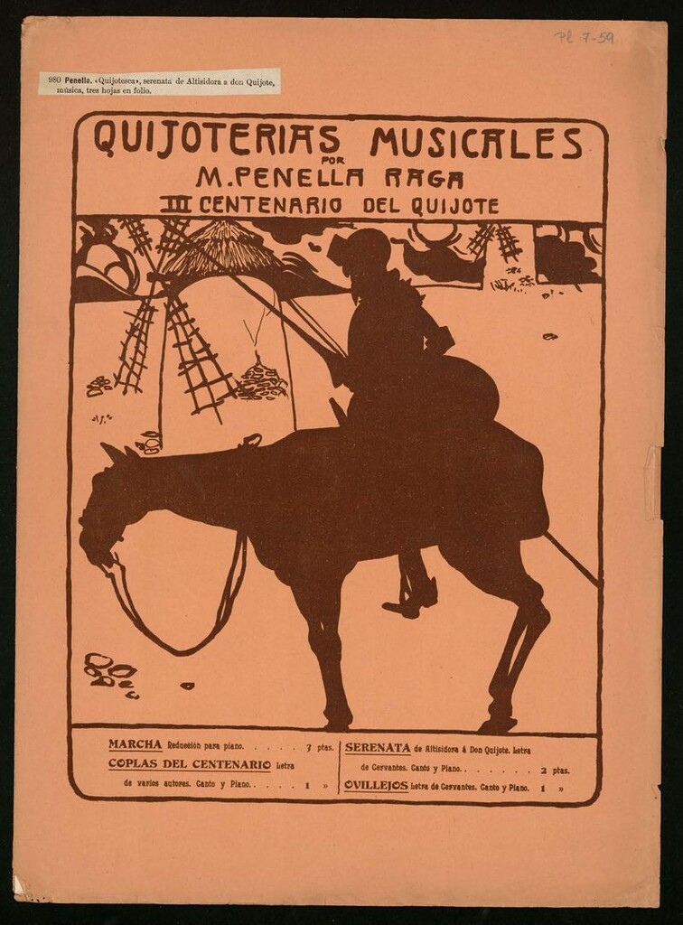 Miniatura de Quijotesca: serenata de Altisidora a Don Quijote