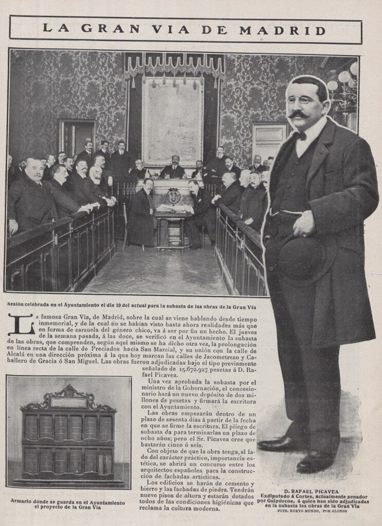 Miniatura de Adjudicación de las obras de la Gran Vía a Rafael Picavea