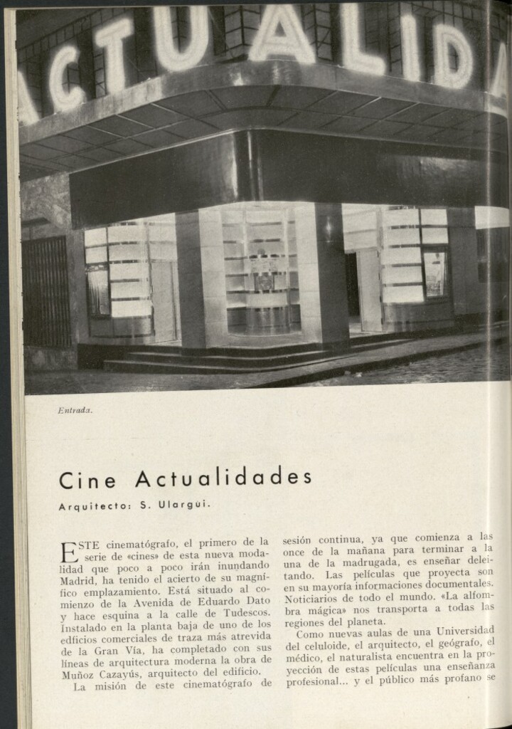 Miniatura de Cine Actualidades