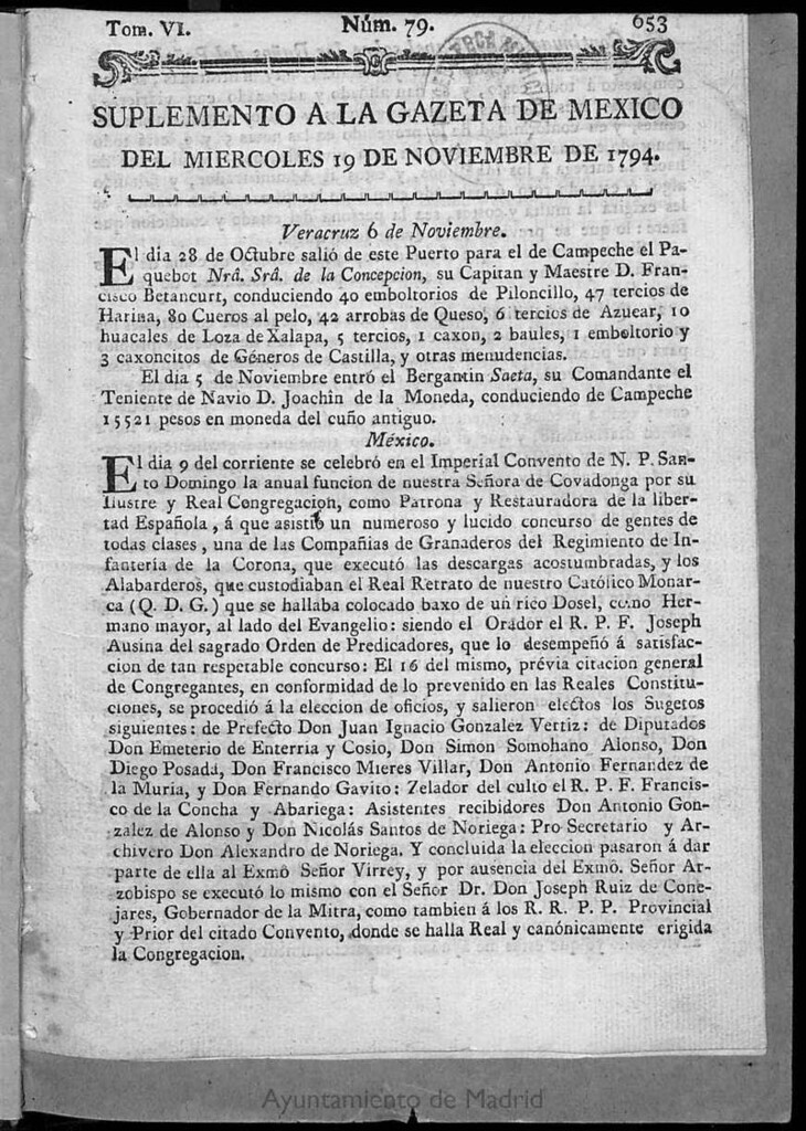 Miniatura de Gazeta de México (México, 1784)