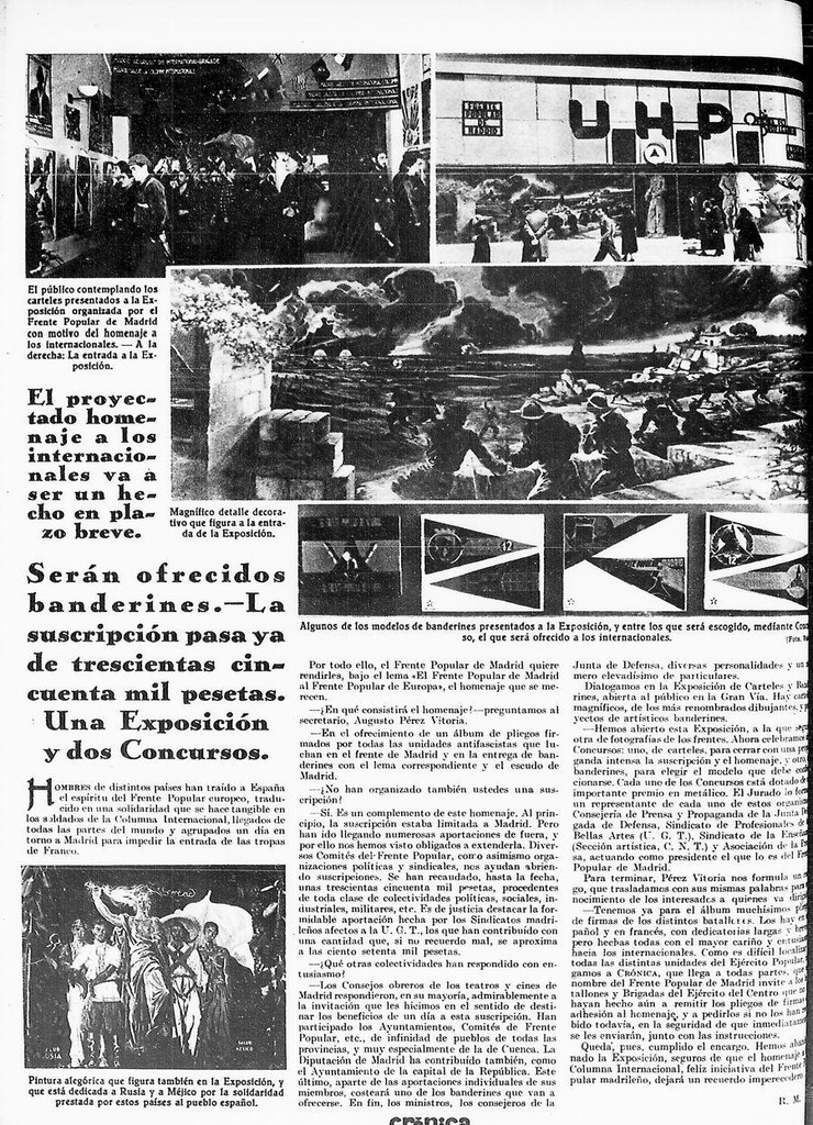 Miniatura de Homenaje a los internacionales en la Oficina de Propaganda del Frente Popular