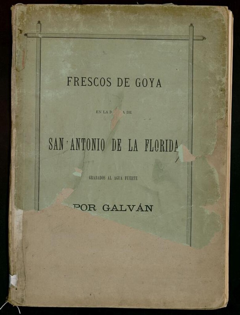 Miniatura de Frescos de Goya en la iglesia de San Antonio de la Florida