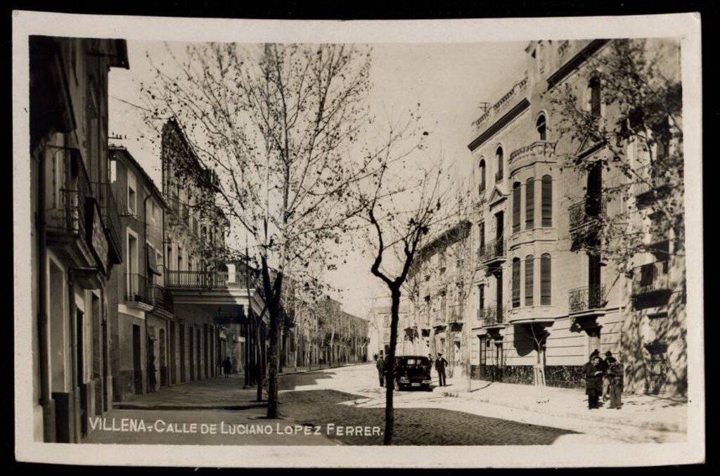 Miniatura de Villena. Calle de Luciano López Ferrer