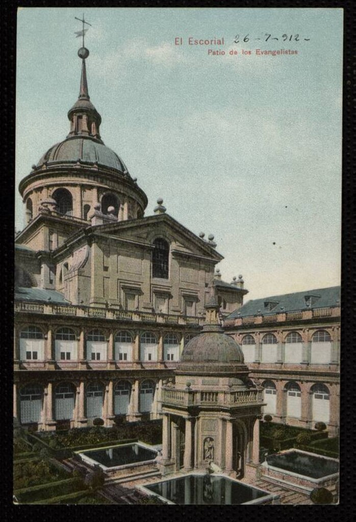 Miniatura de Escorial. Patio de los Evangelistas