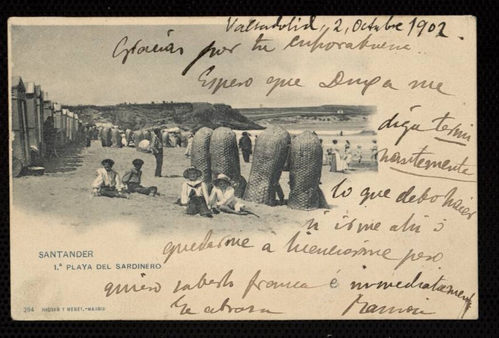 Miniatura de Santander. Playa del Sardinero
