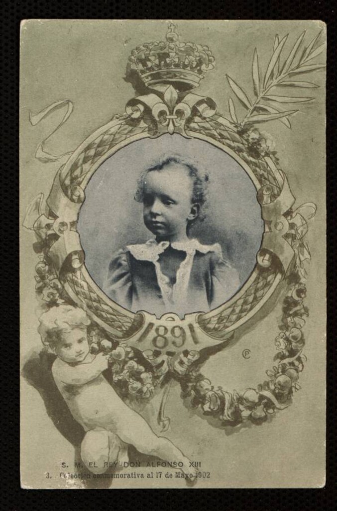 Miniatura de S. M. el Rey Don Alfonso XIII, en 1891