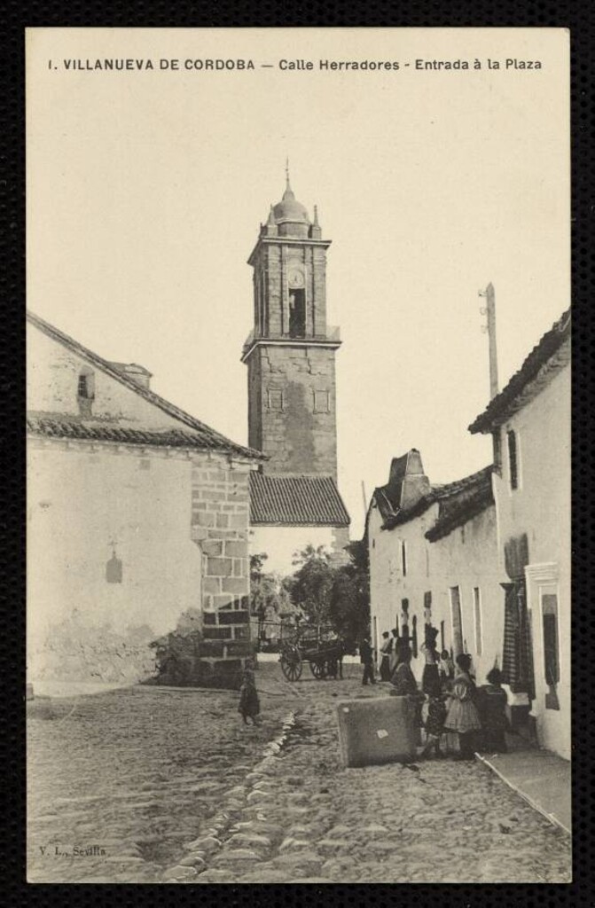 Miniatura de Villanueva de Córdoba. Calle Herradores. Entrada a la Plaza
