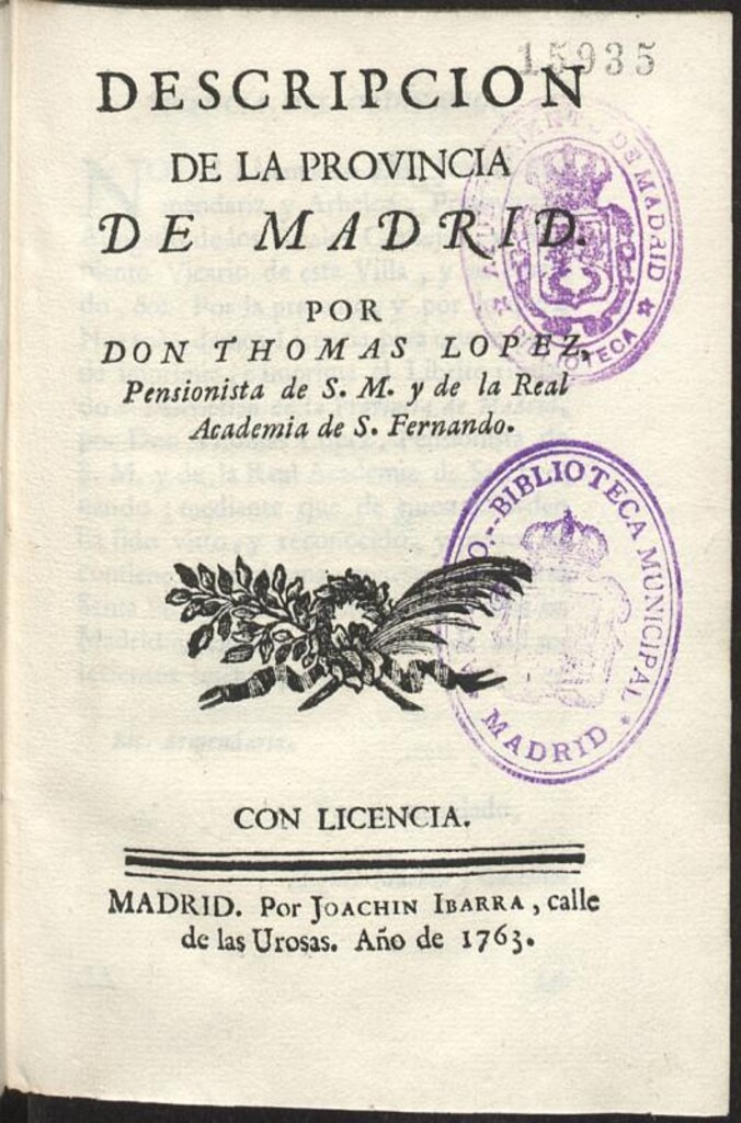 Miniatura de Descripción de la provincia de Madrid