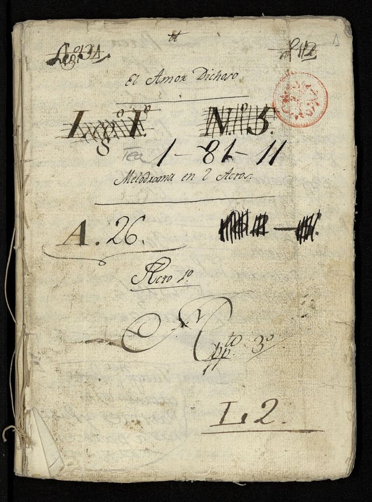 Miniatura de El amor dichoso [Manuscrito]: Melodrama en 2 Actos