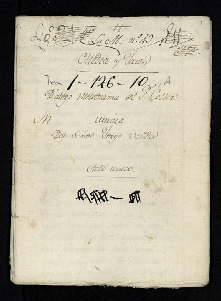 Miniatura de Medea y Jasón