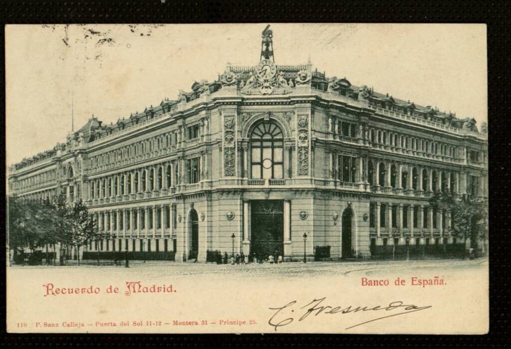 Miniatura de Recuerdo de Madrid. Banco de España