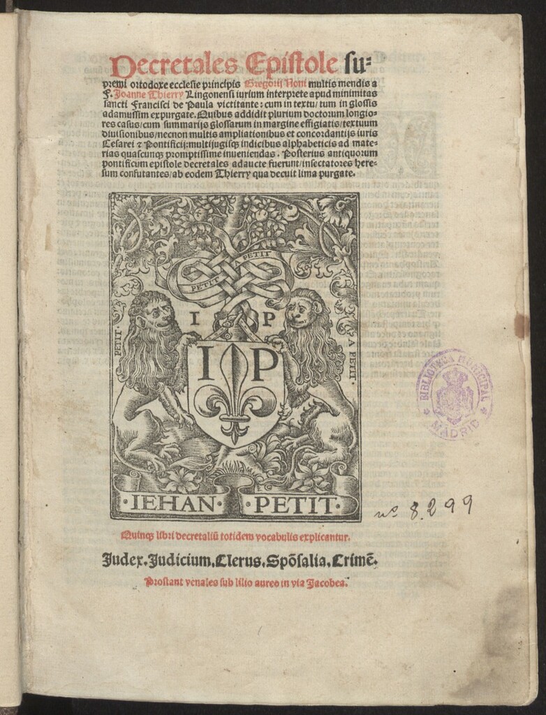 Miniatura de Decretales Epistole ... Gregorij Noni