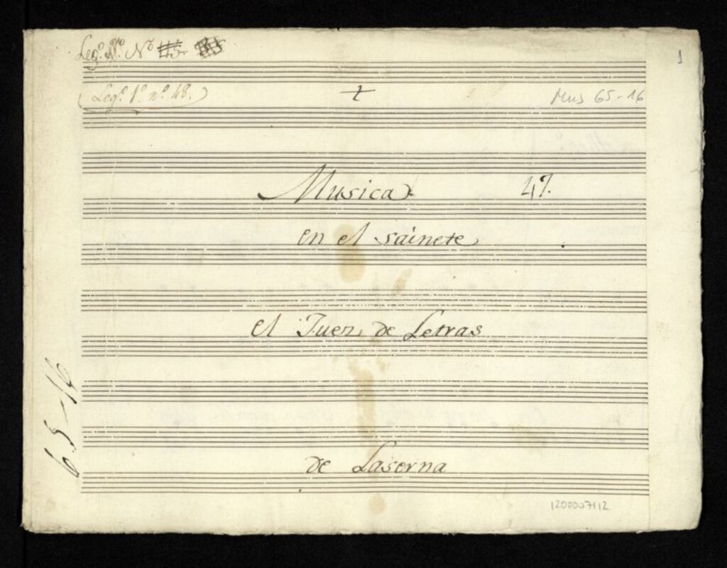 Miniatura de Música en el sainete. El juez de letras
