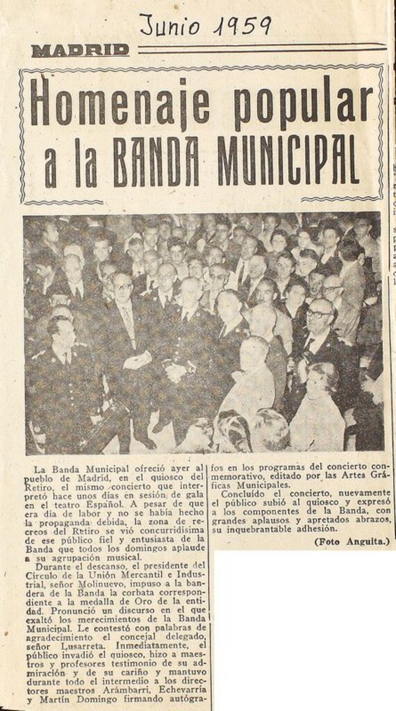 Miniatura de Homenaje popular a la Banda Municipal