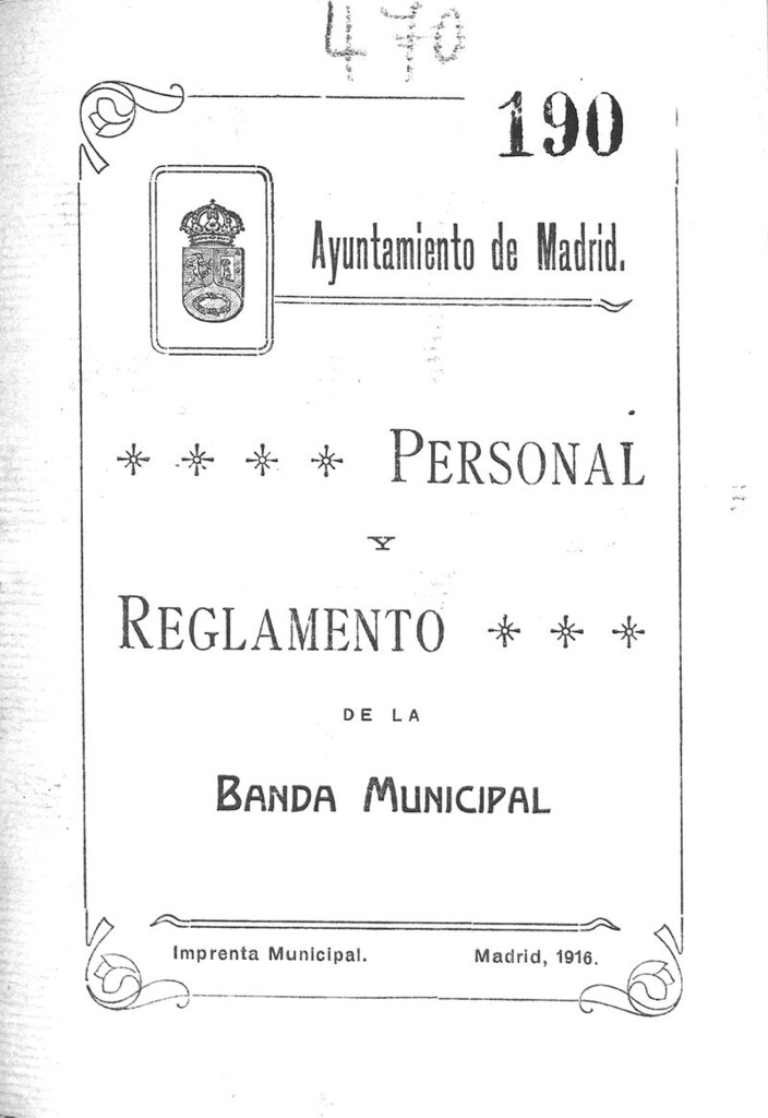 Miniatura de Personal y reglamento de la Banda Municipal