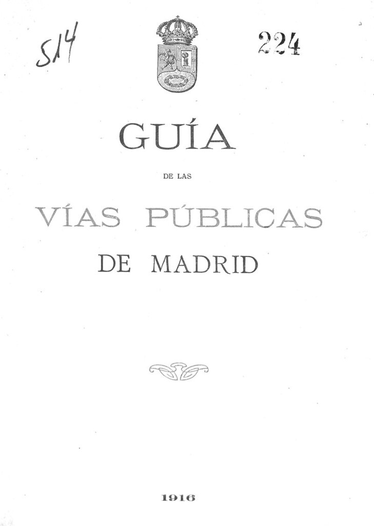Miniatura de Guía de las vías públicas de Madrid