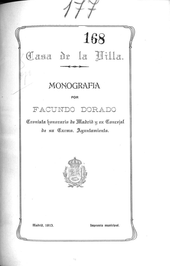 Miniatura de Casa de la Villa : monografía por Facundo Dorado