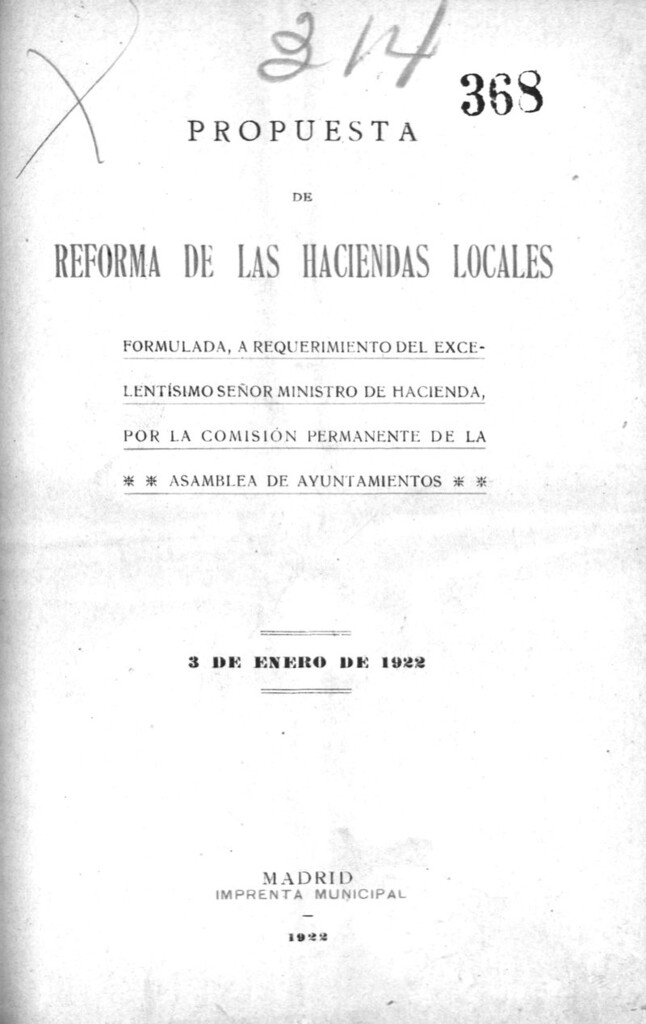 Miniatura de Propuesta de reforma de las haciendas locales