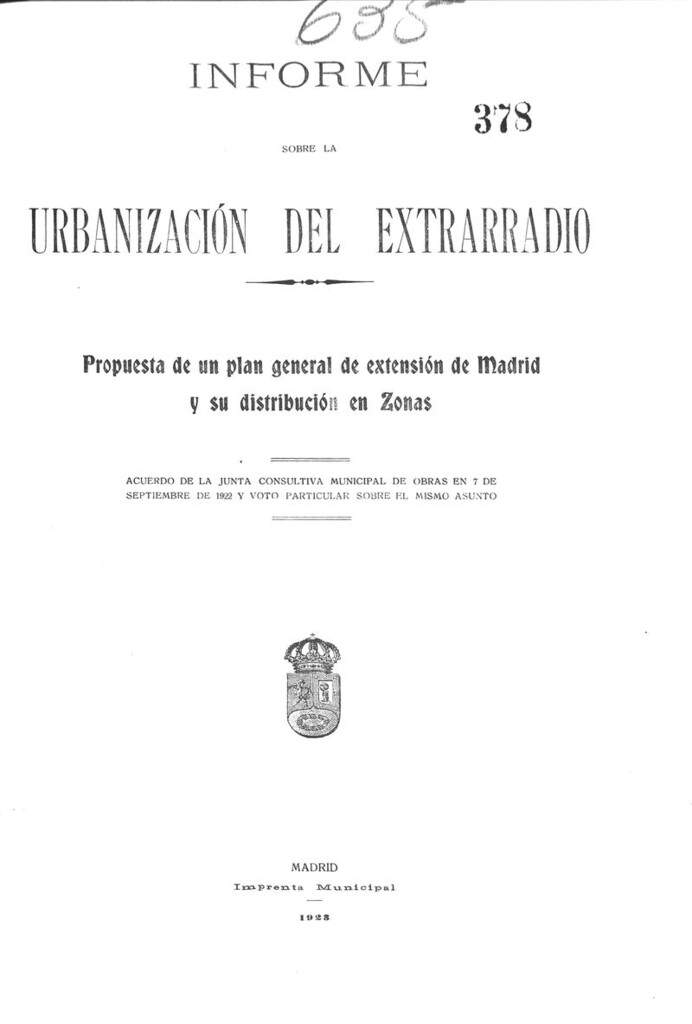 Miniatura de Informe sobre la urbanización del extrarradio