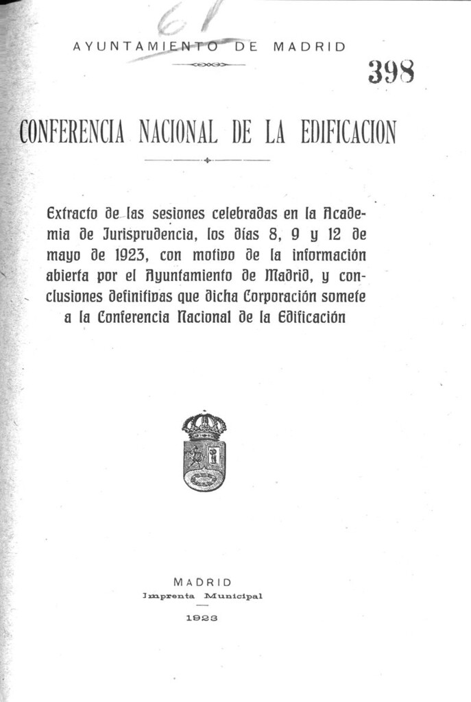 Miniatura de Conferencia nacional de la edificación.
