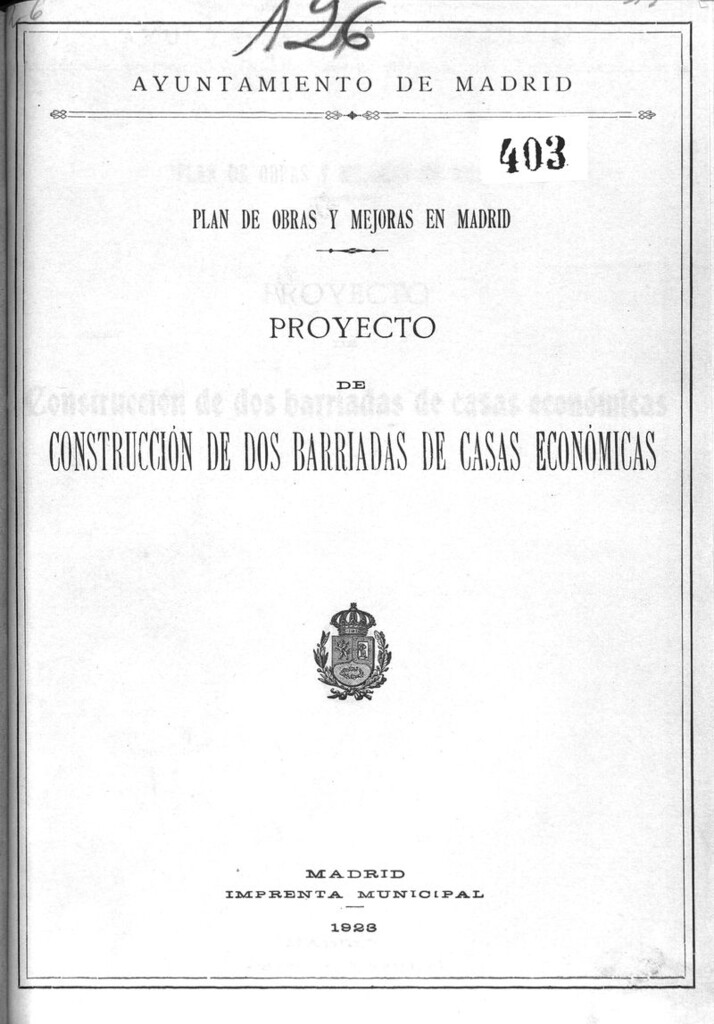 Miniatura de Proyecto de construcción de dos barriadas de casas económicas.