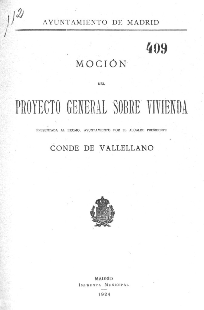 Miniatura de Moción del proyecto general sobre vivienda.