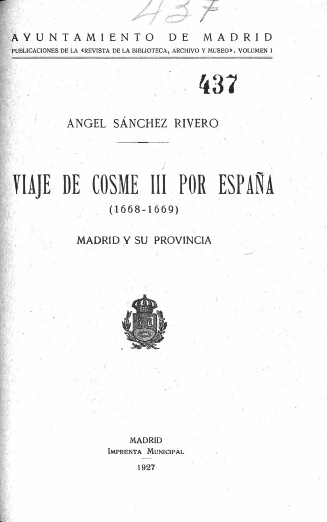 Miniatura de Viaje de Cosme III por España (1668-69)