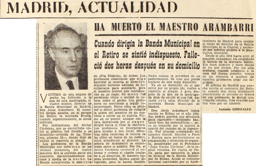 Miniatura de Ha muerto el maestro Arámbarri