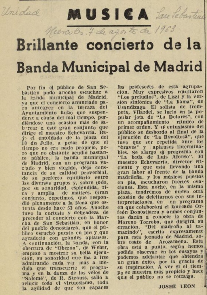 Miniatura de Brillante concierto de la Banda Municipal de Madrid
