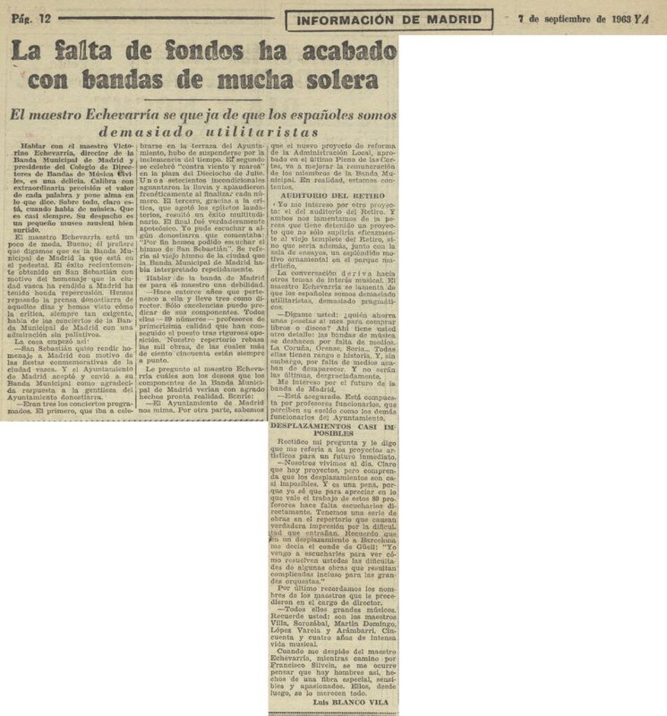 Miniatura de La falta de fondos ha acabado con Bandas de mucha solera