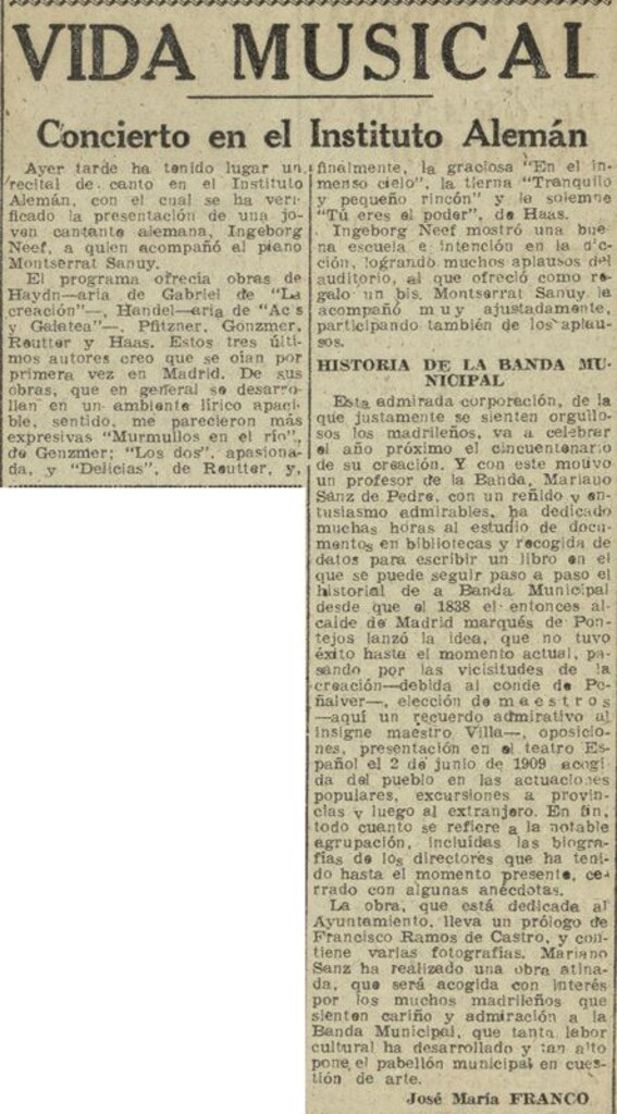 Miniatura de Vida Musical: Historia de la Banda Municipal