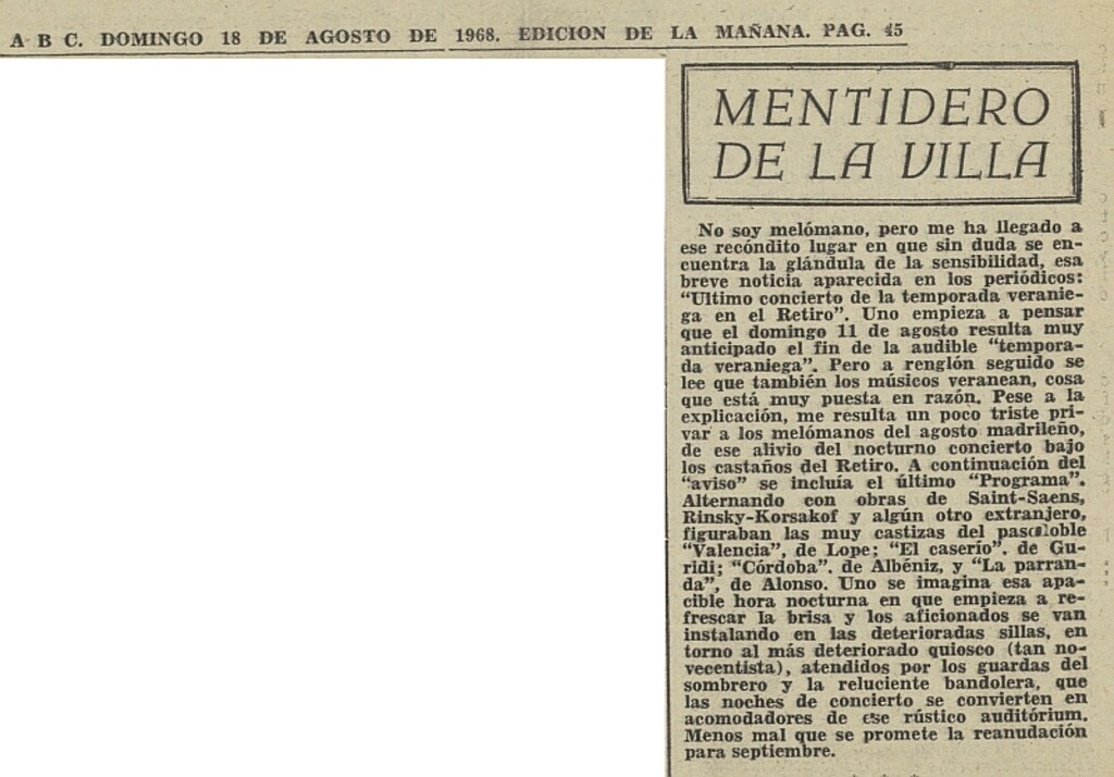 Miniatura de Mentidero de la Villa